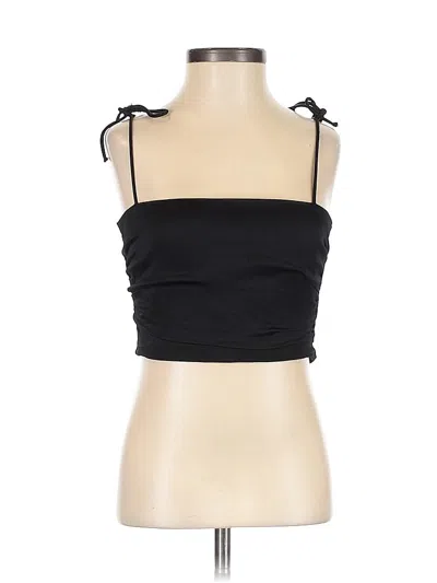 Pre-owned Zara Sleeveless Top Black Strapless Neckline Tops