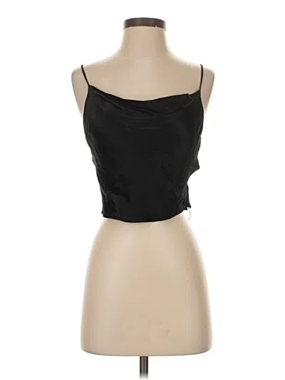 Pre-owned Zara Sleeveless Top Black Strapless Neckline Tops