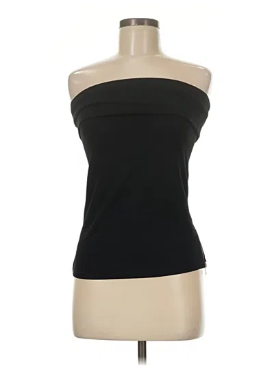 Pre-owned Zara Sleeveless Top Black Strapless Neckline Tops