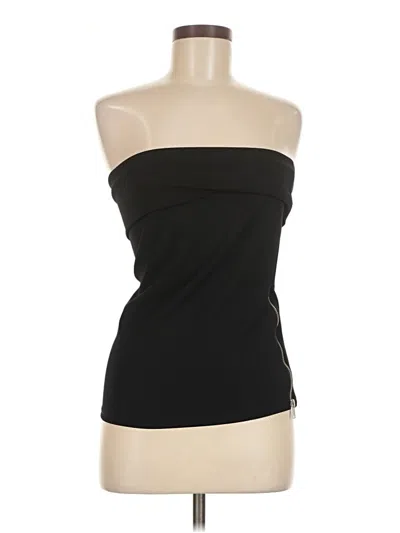 Pre-owned Zara Sleeveless Top Black Strapless Neckline Tops