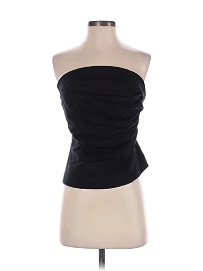 Pre-owned Zara Sleeveless Top Black Strapless Neckline Tops