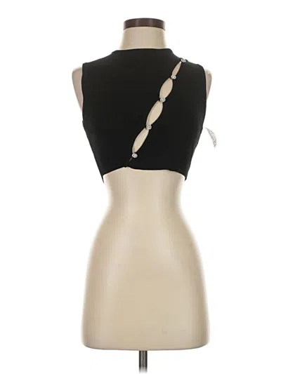 Pre-owned Zara Sleeveless Top Black Strapless Neckline Tops