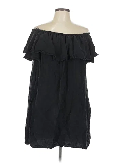 Pre-owned Zara Sleeveless Top Black Strapless Neckline Tops