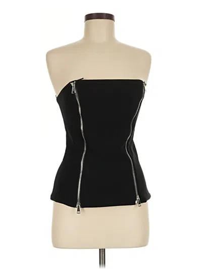 Pre-owned Zara Sleeveless Top Black Strapless Neckline Tops