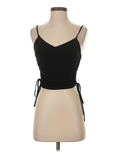 Pre-owned Zara Sleeveless Top Black Sweetheart Neckline Tops