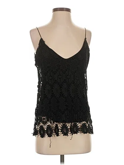 Pre-owned Zara Sleeveless Top Black Sweetheart Neckline Tops