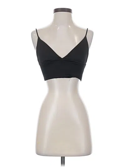 Pre-owned Zara Sleeveless Top Black Sweetheart Neckline Tops