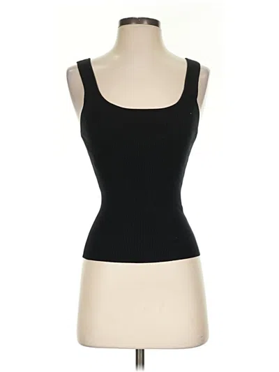 Pre-owned Zara Sleeveless Top Black Sweetheart Neckline Tops