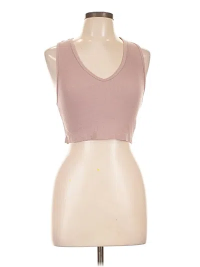 Pre-owned Zara Sleeveless Top Brown Sweetheart Neckline Tops