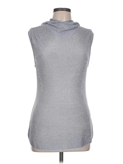 Pre-owned Zara Sleeveless Top Gray Cowl Neck Tops