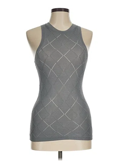 Pre-owned Zara Sleeveless Top Gray Halter Neckline Tops