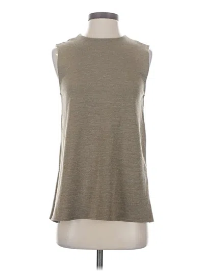 Pre-owned Zara Sleeveless Top Gray High Neck Tops