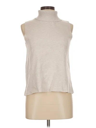 Pre-owned Zara Sleeveless Top Gray Turtleneck Tops