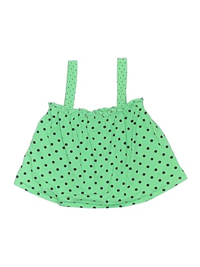 Pre-owned Zara Kids' Sleeveless Top Green Halter Neckline Tops
