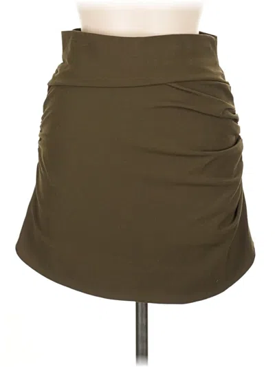 Pre-owned Zara Sleeveless Top Green Strapless Neckline Tops