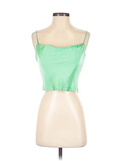 Pre-owned Zara Sleeveless Top Green Tops
