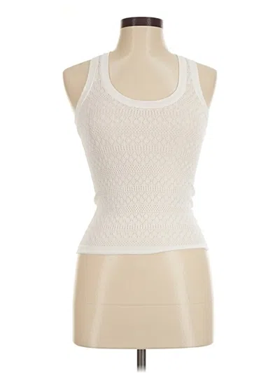 Pre-owned Zara Sleeveless Top Ivory Halter Neckline Tops