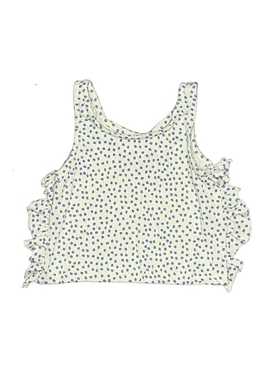 Pre-owned Zara Babies' Sleeveless Top Ivory Halter Neckline Tops