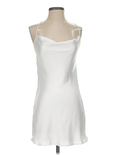 Zara Sleeveless Top Ivory Halter Neckline Tops In Silver