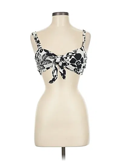 Pre-owned Zara Sleeveless Top Ivory Sweetheart Neckline Tops In White