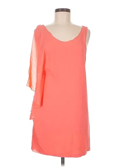 Pre-owned Zara Sleeveless Top Orange One Shoulder Neckline Tops
