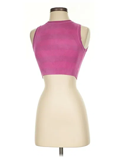 Pre-owned Zara Sleeveless Top Pink Halter Neckline Tops