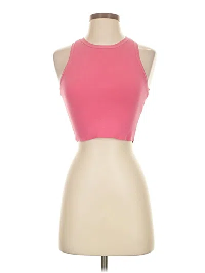 Pre-owned Zara Sleeveless Top Pink Halter Neckline Tops