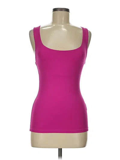 Zara Sleeveless Top Pink Scoop Neck Tops