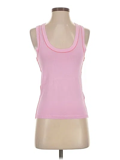 Pre-owned Zara Sleeveless Top Pink Scoop Neck Tops