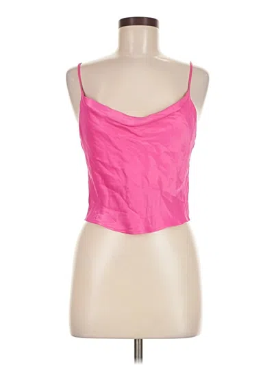 Pre-owned Zara Sleeveless Top Pink Sweetheart Neckline Tops