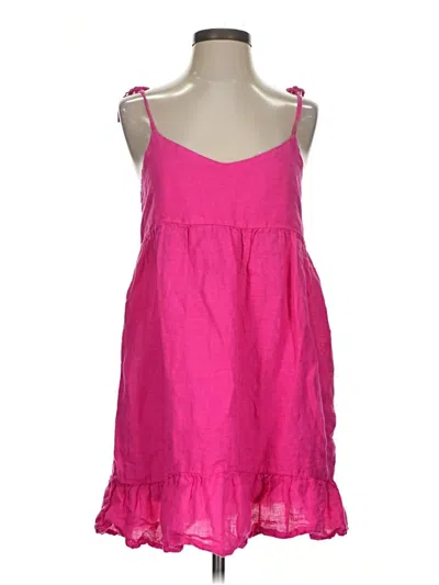 Pre-owned Zara Sleeveless Top Pink Sweetheart Neckline Tops