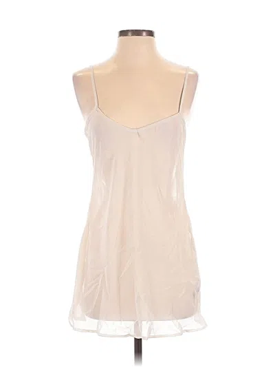 Pre-owned Zara Sleeveless Top Tan Scoop Neck Tops
