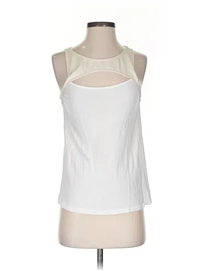 Pre-owned Zara Sleeveless Top White Halter Neckline Tops