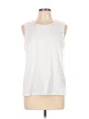 Zara Sleeveless Top White Halter Neckline Tops In White