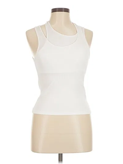 Pre-owned Zara Sleeveless Top White Halter Neckline Tops