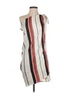 Zara Sleeveless Top White One Shoulder Neckline Tops In Multi