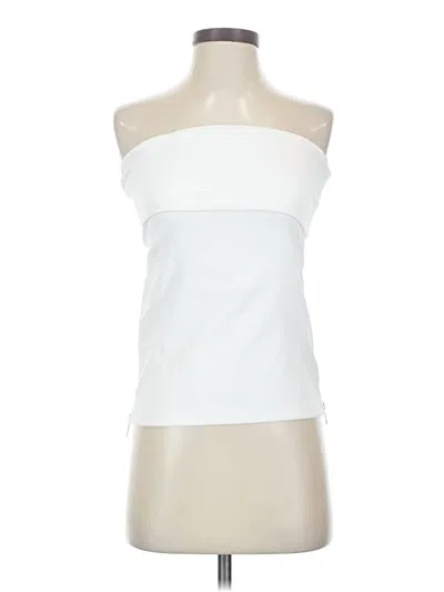 Pre-owned Zara Sleeveless Top White Strapless Neckline Tops