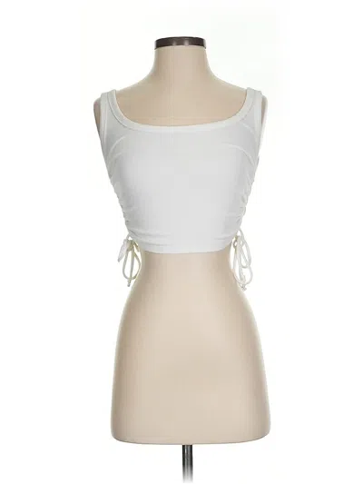Pre-owned Zara Sleeveless Top White Sweetheart Neckline Tops