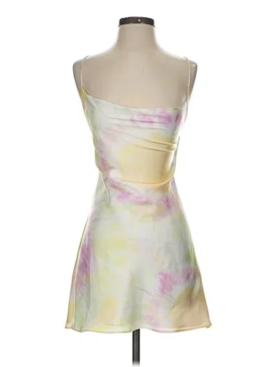 Pre-owned Zara Sleeveless Top Yellow Strapless Neckline Tops