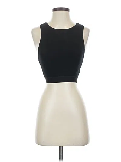 Pre-owned Zara Sleeveless T-shirt In Black