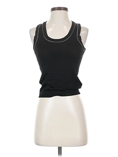 Pre-owned Zara Sleeveless T-shirt In Black
