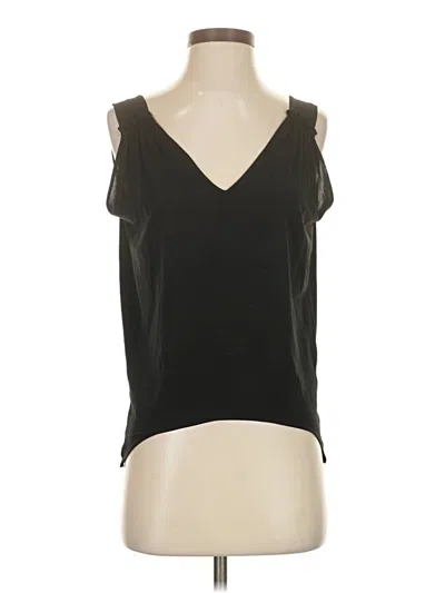 Pre-owned Zara Sleeveless T-shirt In Black