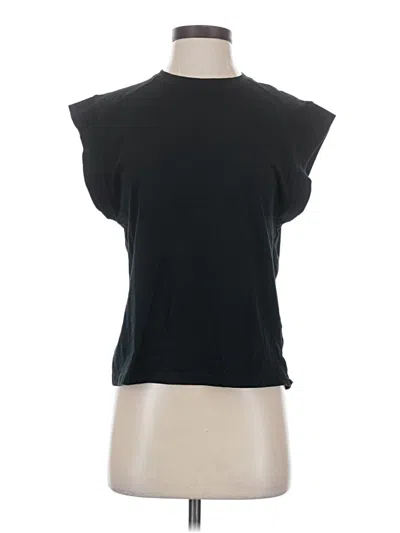 Pre-owned Zara Sleeveless T-shirt In Black