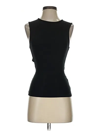 Pre-owned Zara Sleeveless T-shirt In Black