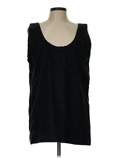 Pre-owned Zara Sleeveless T-shirt In Black