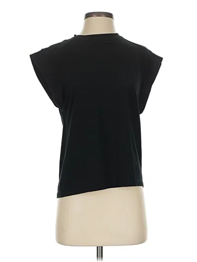 Pre-owned Zara Sleeveless T-shirt In Black