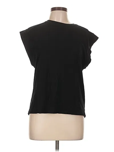 Pre-owned Zara Sleeveless T-shirt In Black