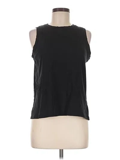 Pre-owned Zara Sleeveless T-shirt In Black