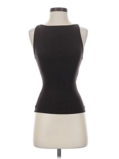 Pre-owned Zara Sleeveless T-shirt In Black