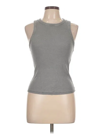 Pre-owned Zara Sleeveless T-shirt In Gray
